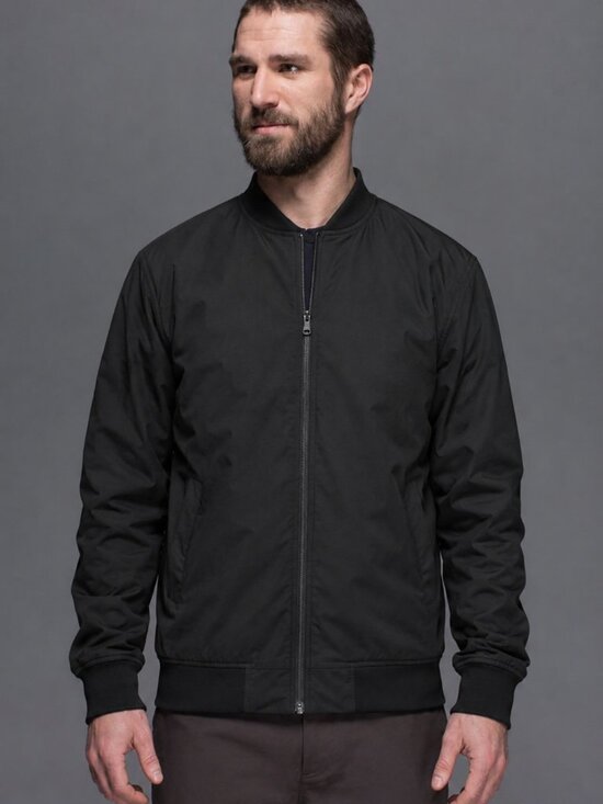 lululemon athletica Other - Lululemon Men's Bomber Lightweight Jacket Black Long Sleeved
